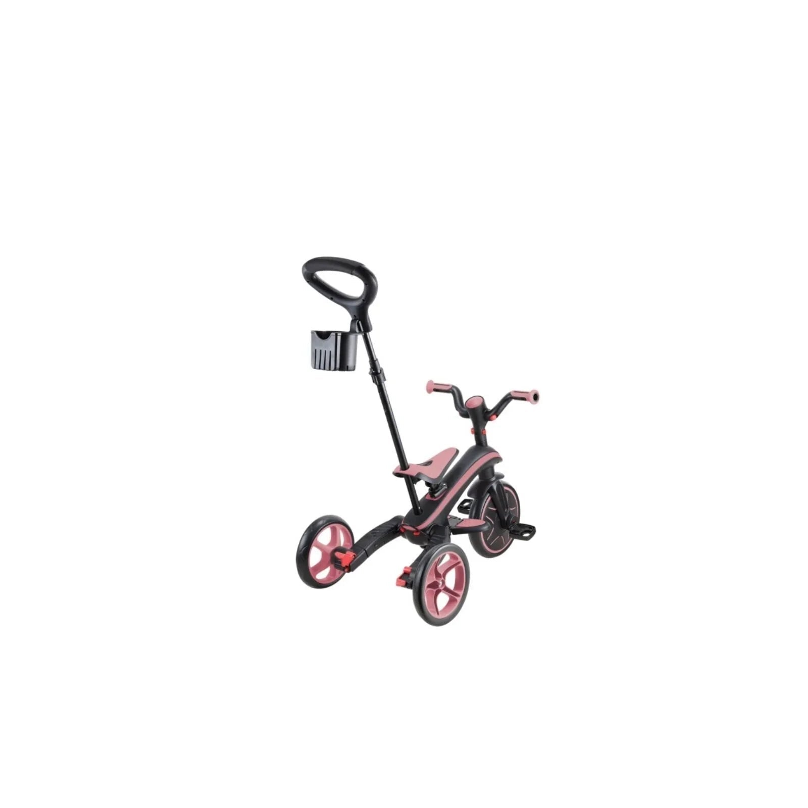 Globber Explorer Trike Foldable 4 in 1 - Deep Pastel Pink | Luxury Home Accessories | Heulog Glow
