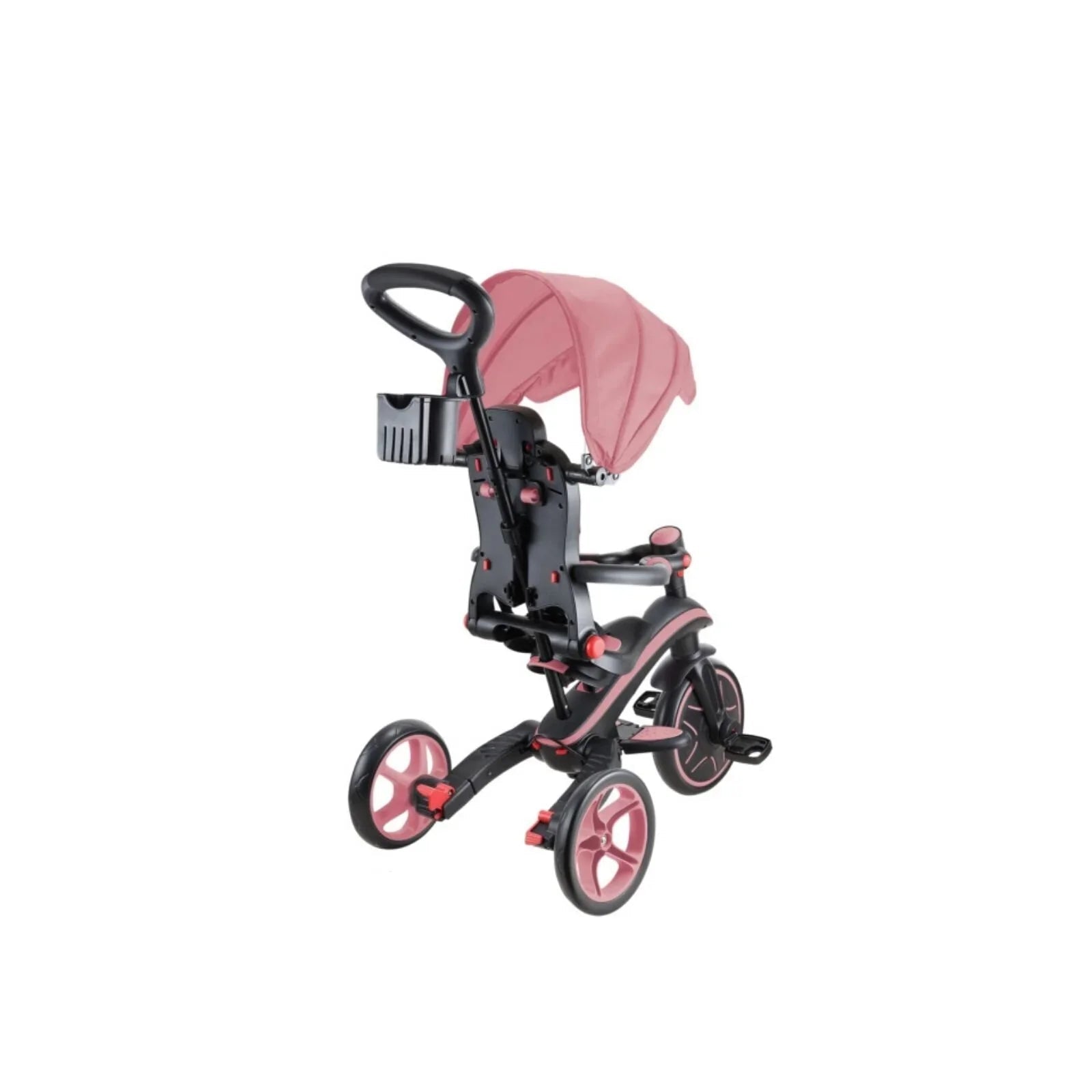Globber Explorer Trike Foldable 4 in 1 - Deep Pastel Pink | Luxury Home Accessories | Heulog Glow