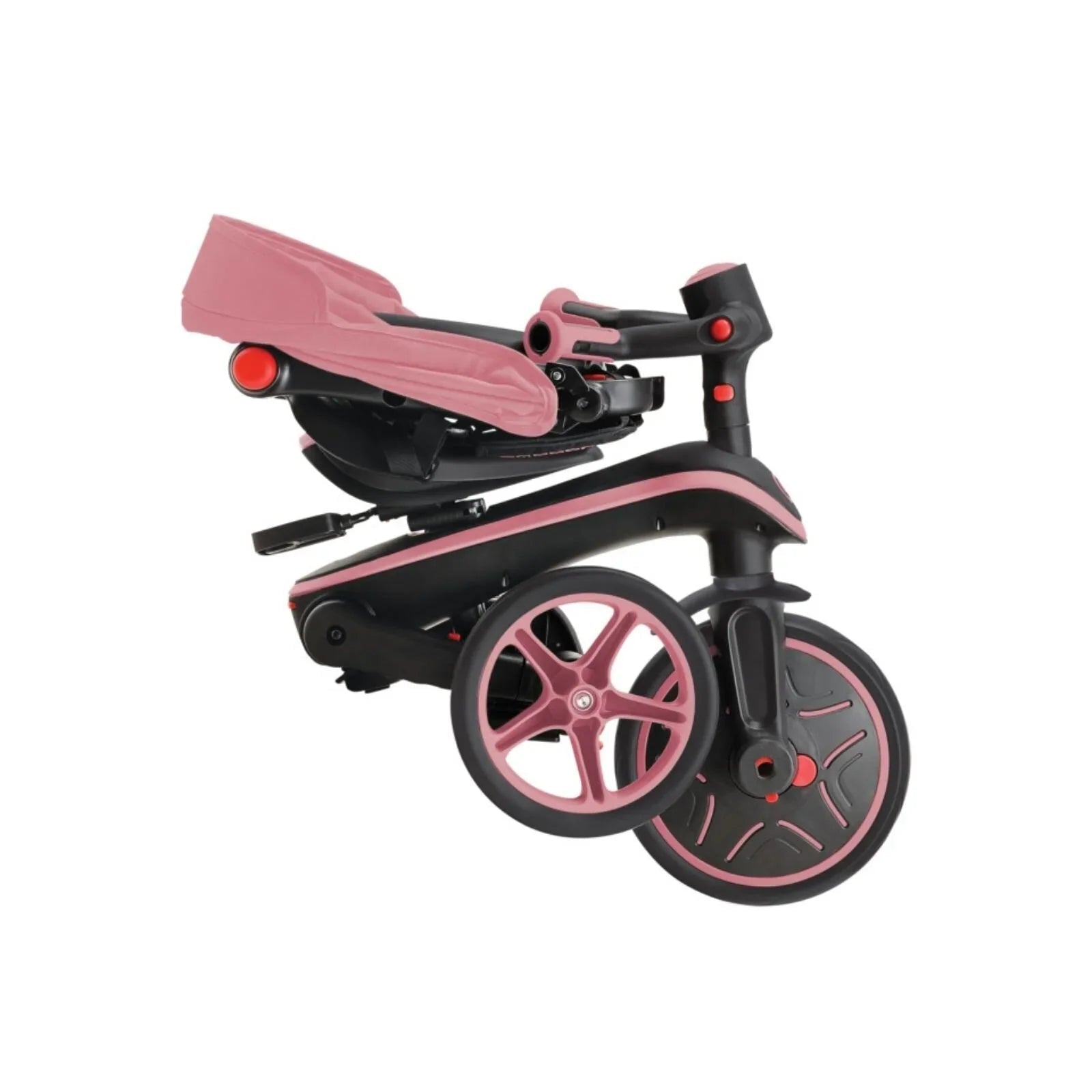 Globber Explorer Trike Foldable 4 in 1 - Deep Pastel Pink | Luxury Home Accessories | Heulog Glow