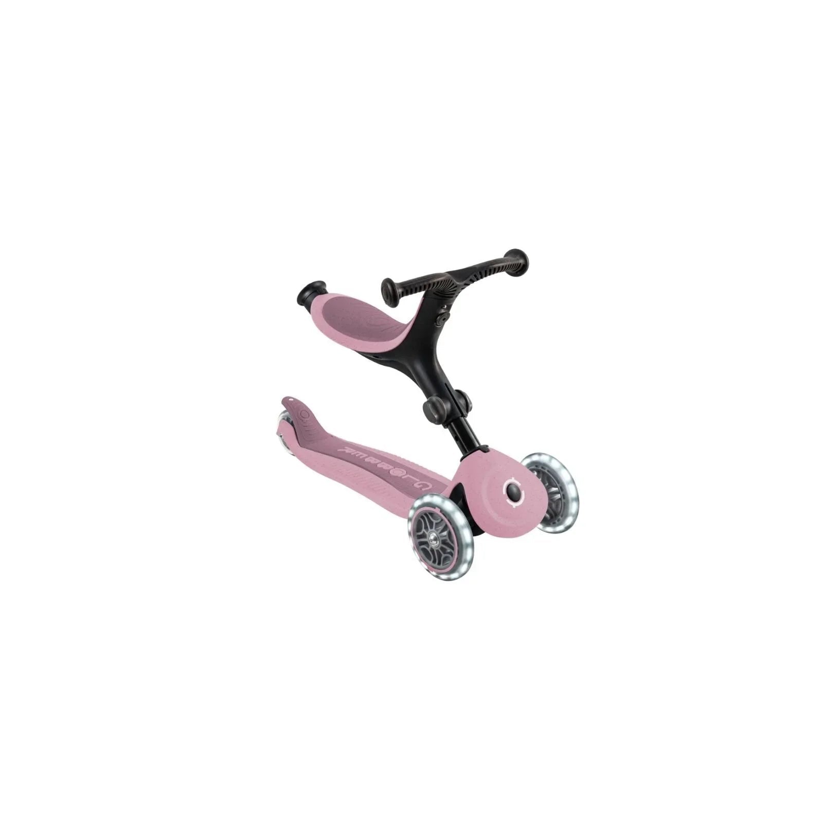 Globber Go Up Active Lights Eco Scooter - Berry | Luxury Home Accessories | Heulog Glow