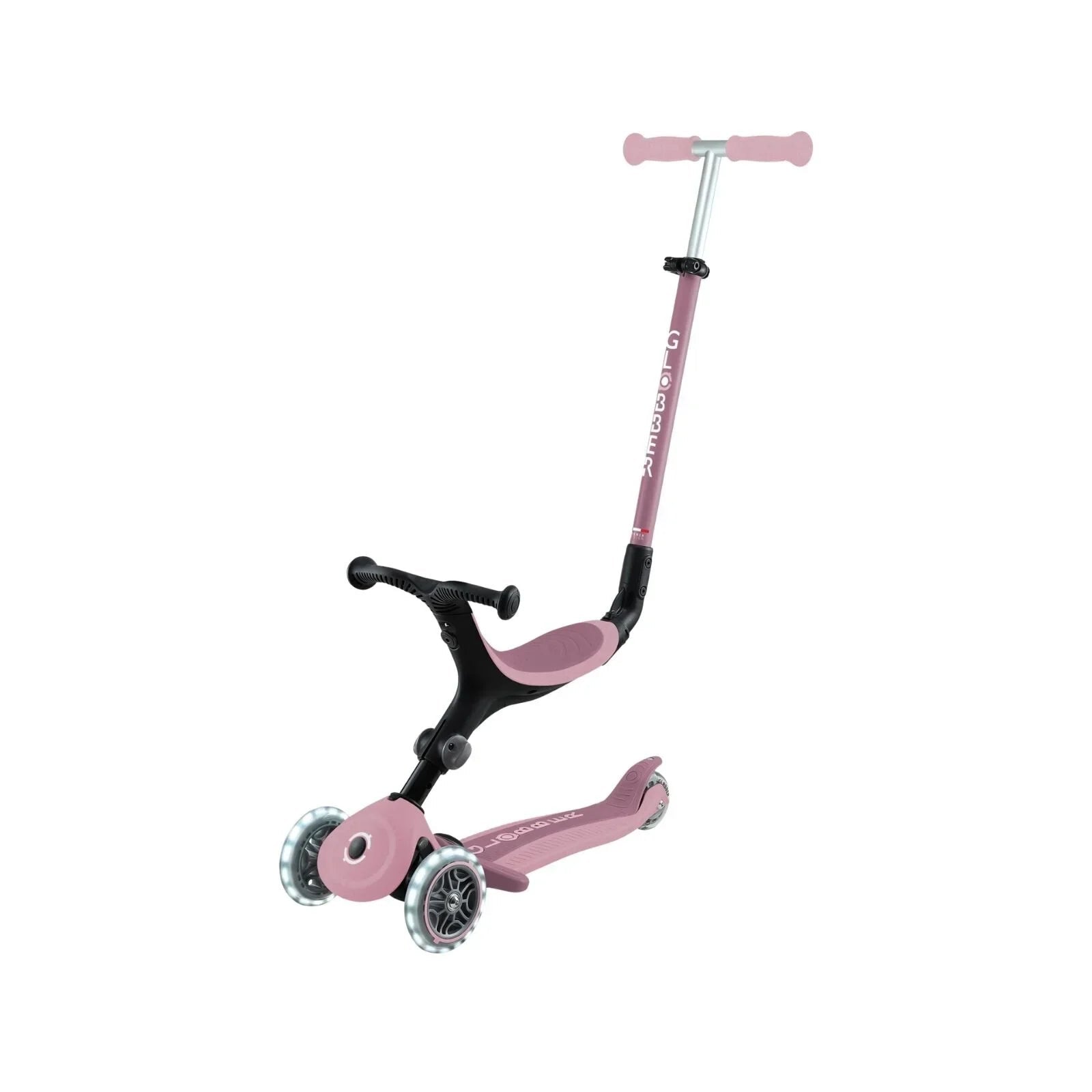 Globber Go Up Active Lights Eco Scooter - Berry | Luxury Home Accessories | Heulog Glow