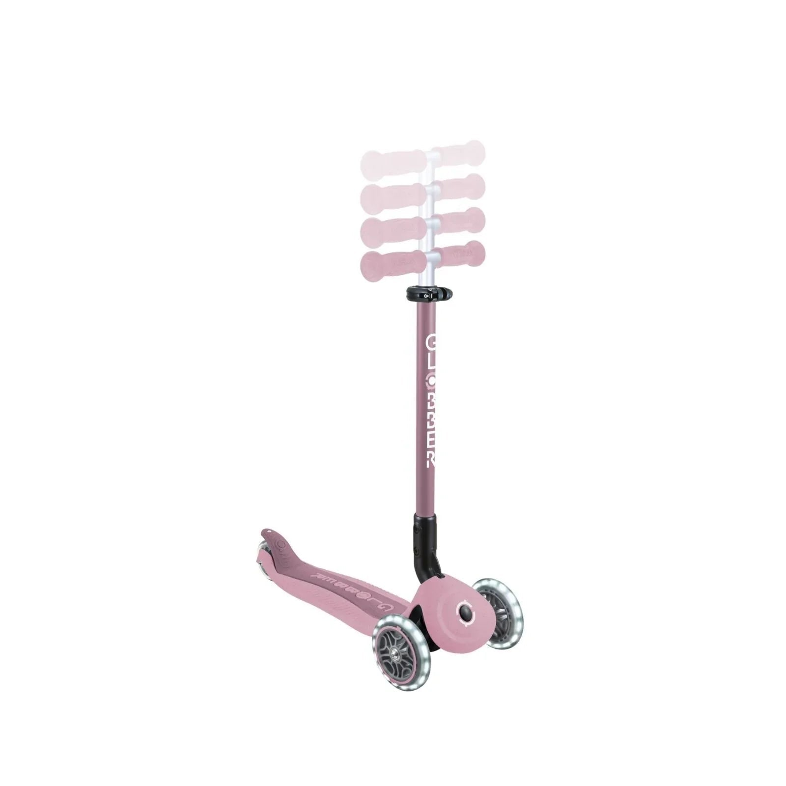 Globber Go Up Active Lights Eco Scooter - Berry | Luxury Home Accessories | Heulog Glow