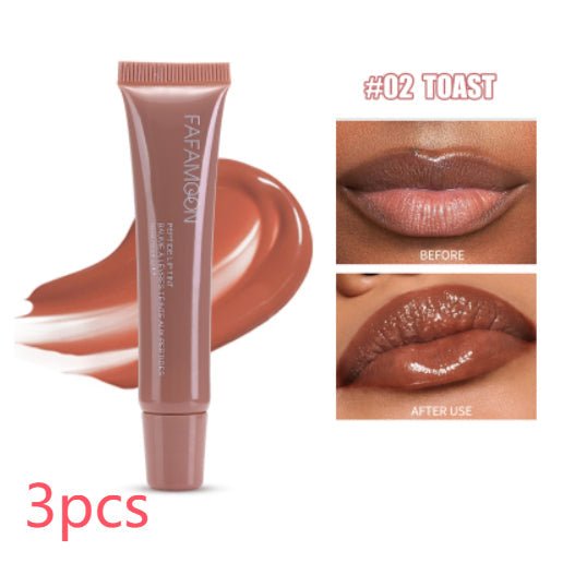 Glossy Lip Glaze Waterproof Long Lasting Lip Gloss Glossy Mirror Tea Red Liquid Lipstick Doodle Lip Korean Makeup | Luxury Home Accessories | Heulog Glow