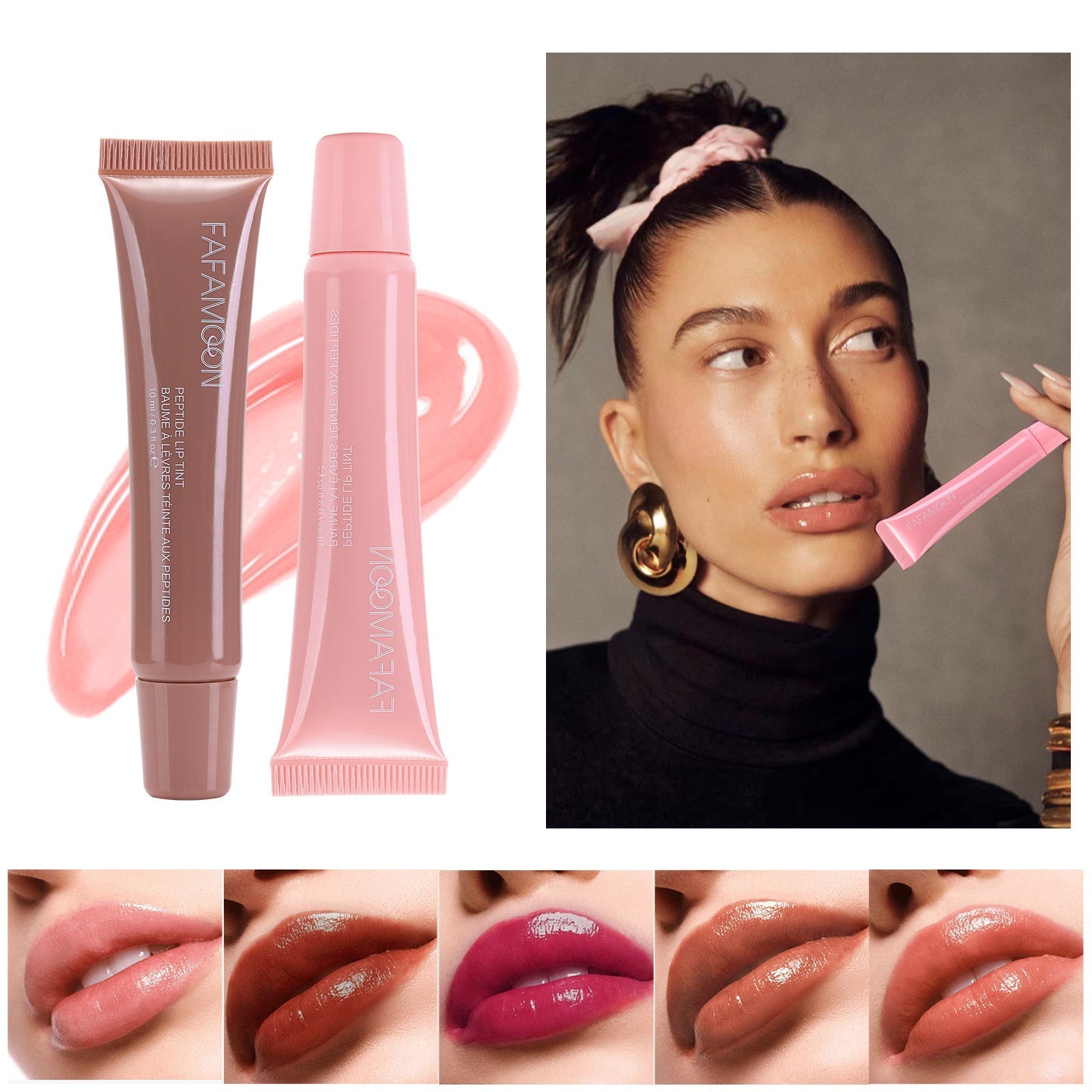 Glossy Lip Glaze Waterproof Long Lasting Lip Gloss Glossy Mirror Tea Red Liquid Lipstick Doodle Lip Korean Makeup | Luxury Home Accessories | Heulog Glow