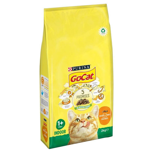 Go-Cat Complete Indoor Chicken 2kg | Luxury Home Accessories | Heulog Glow