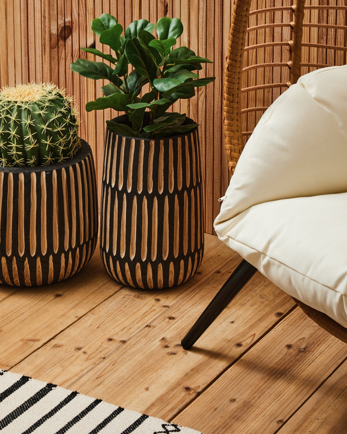Goa Natural Rattan Effect Chair | Luxury Home Accessories | Heulog Glow