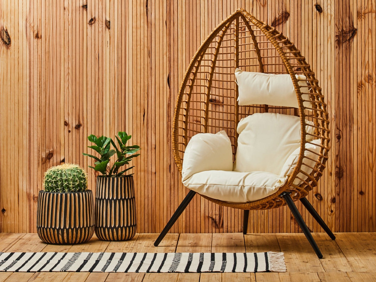 Goa Natural Rattan Effect Chair | Luxury Home Accessories | Heulog Glow
