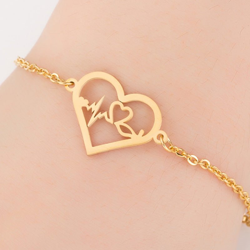 Gold Color Charms Bracelet Femme Stainless Steel Women Jewelry Lucky Origami Elephant Bracelets Friendship Gifts | Luxury Home Accessories | Heulog Glow