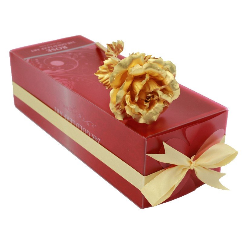 Gold Foil Rose Creative Valentine's Day Gift | Luxury Home Accessories | Heulog Glow