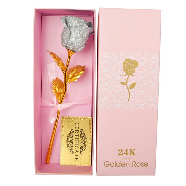 Gold Foil Rose Creative Valentine's Day Gift | Luxury Home Accessories | Heulog Glow