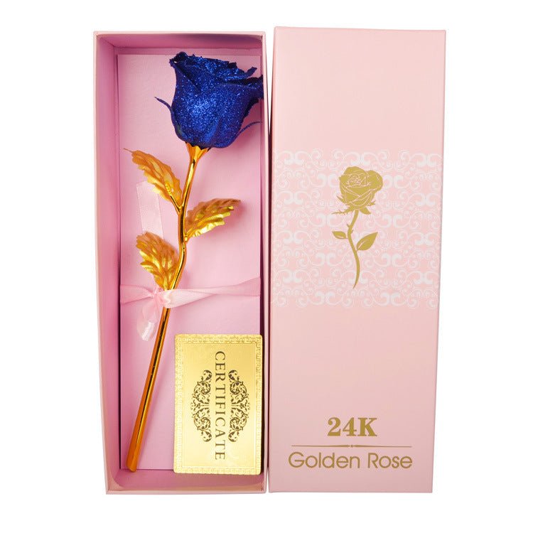 Gold Foil Rose Creative Valentine's Day Gift | Luxury Home Accessories | Heulog Glow
