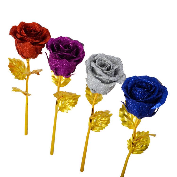 Gold Foil Rose Creative Valentine's Day Gift | Luxury Home Accessories | Heulog Glow