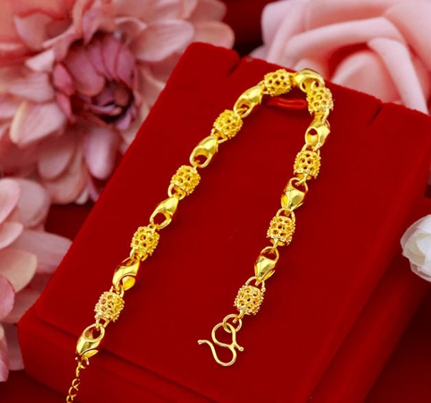 Gold-plated brass bracelet | Luxury Home Accessories | Heulog Glow