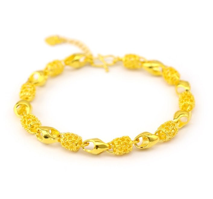 Gold-plated brass bracelet | Luxury Home Accessories | Heulog Glow