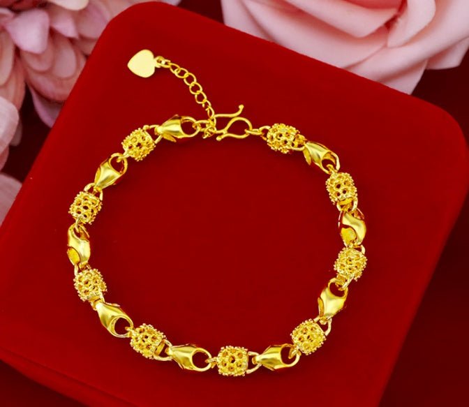 Gold-plated brass bracelet | Luxury Home Accessories | Heulog Glow