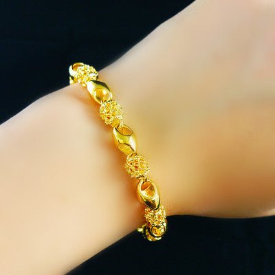 Gold-plated brass bracelet | Luxury Home Accessories | Heulog Glow