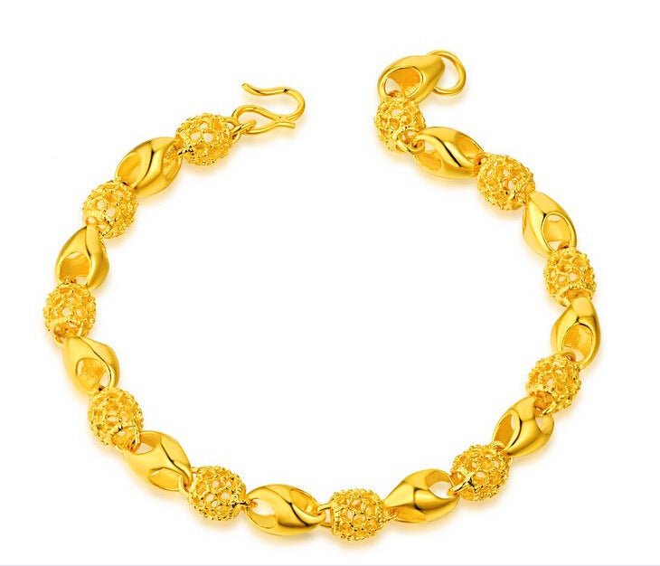 Gold-plated brass bracelet | Luxury Home Accessories | Heulog Glow
