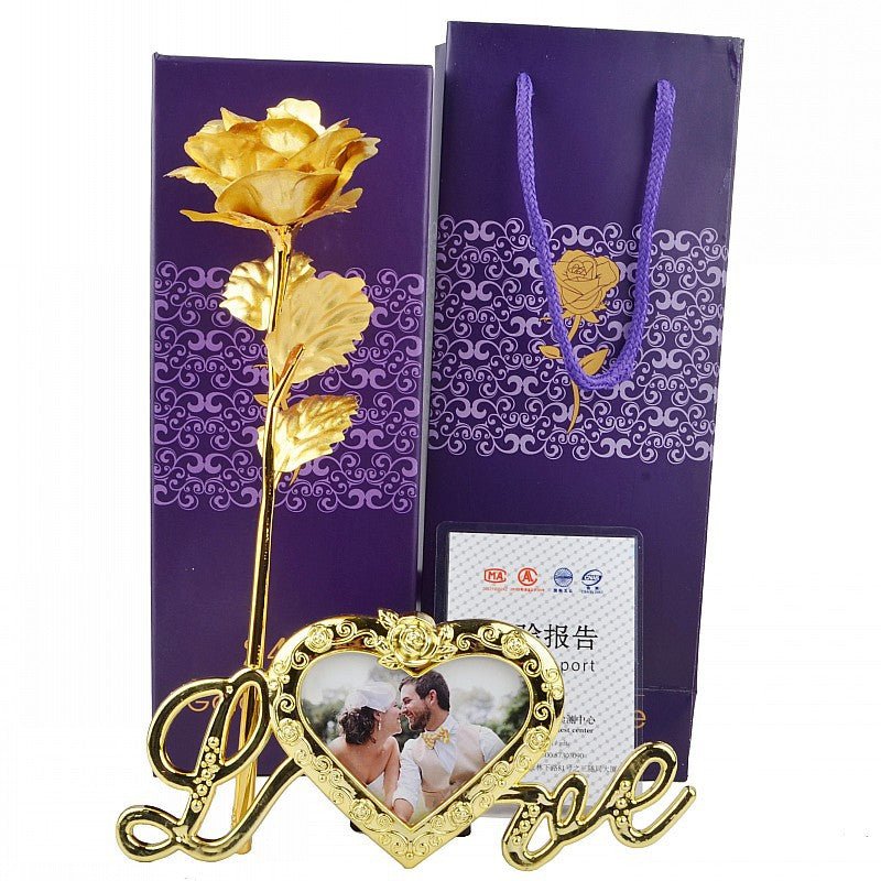 Golden Rose Valentine's Day Gift | Luxury Home Accessories | Heulog Glow