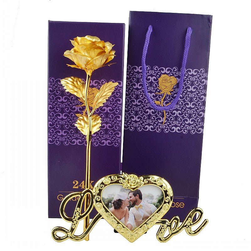Golden Rose Valentine's Day Gift | Luxury Home Accessories | Heulog Glow
