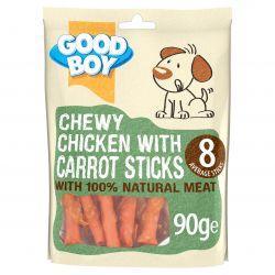 Good Boy Chewy Chicken & Carrot Sticks, 90g | Luxury Home Accessories | Heulog Glow