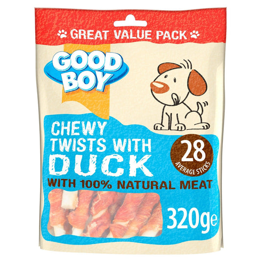 Good Boy Chewy Twists with Duck 3x320g | Luxury Home Accessories | Heulog Glow