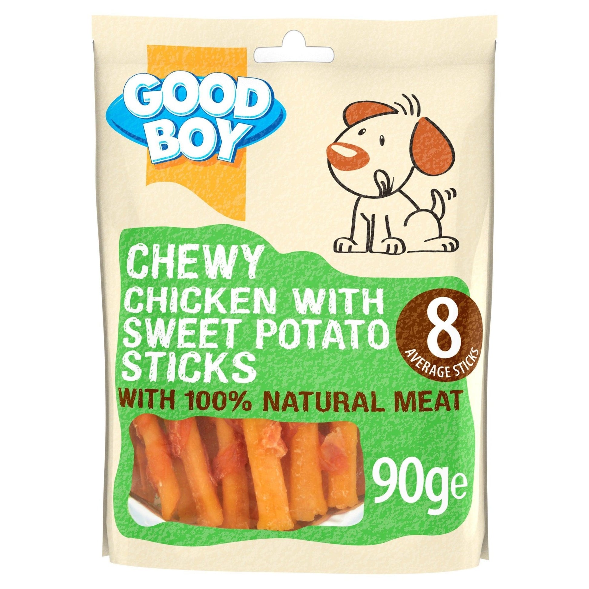 Good Boy Chicken & SweetPot Stick 10x90g | Luxury Home Accessories | Heulog Glow