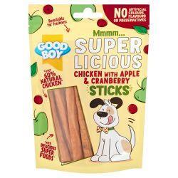 Good Boy Chicken with Apple & Cranberry Sticks, 100g | Luxury Home Accessories | Heulog Glow
