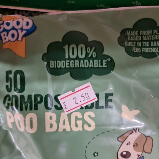 Good Boy Compostable Poo Bags - 50 Pack | Luxury Home Accessories | Heulog Glow