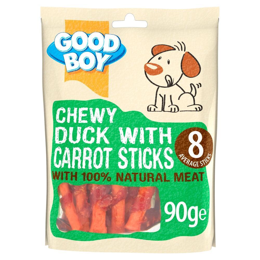 Good Boy Duck with Carrot Sticks 10x90g | Luxury Home Accessories | Heulog Glow