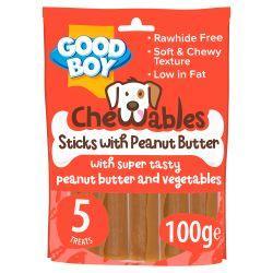 Good Boys Chewables Peanut Butter Sticks, 5pk | Luxury Home Accessories | Heulog Glow