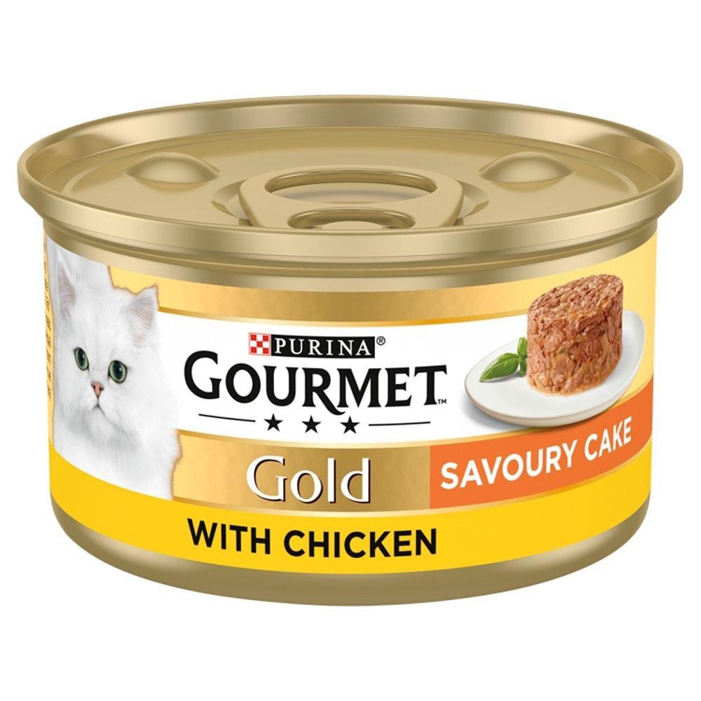 Gourmet Gold Savoury Cake Chicken 12x85g | Luxury Home Accessories | Heulog Glow