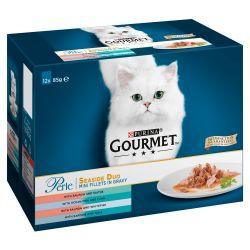 Gourmet Perle Seaside Duo (Ocean Fish & Tuna, Salmon & White Fish, Salmon & Saithe, 85g | Luxury Home Accessories | Heulog Glow