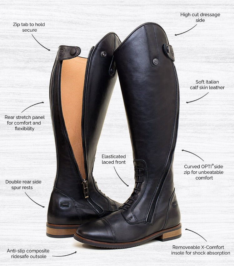 Graceland Long Riding Field Boots - Brown | Luxury Home Accessories | Heulog Glow