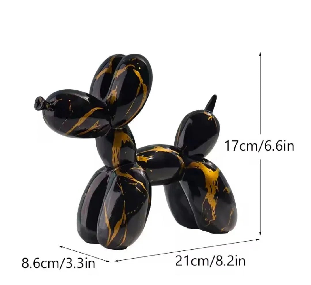 Graffiti Balloon Dog Resin Statue | Luxury Home Accessories | Heulog Glow