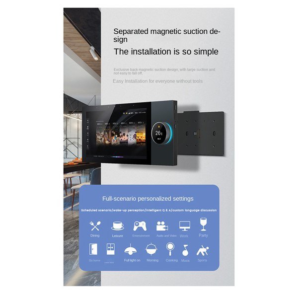 Graffiti Smart Central Control Home Panel | Luxury Home Accessories | Heulog Glow