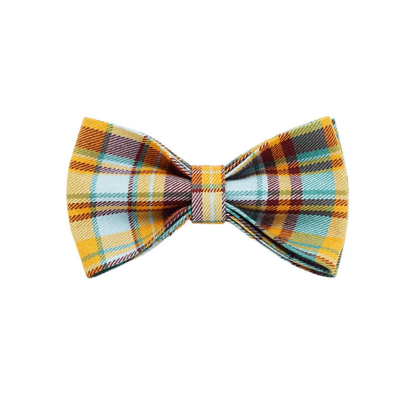 Green Plaid Plain Pet Collar | Luxury Home Accessories | Heulog Glow