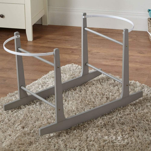 Grey Moses Basket Rocking Stand | Luxury Home Accessories | Heulog Glow