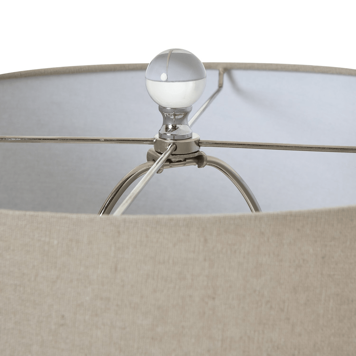 Grey Shadows Table Lamp With Linen Shade | Luxury Home Accessories | Heulog Glow