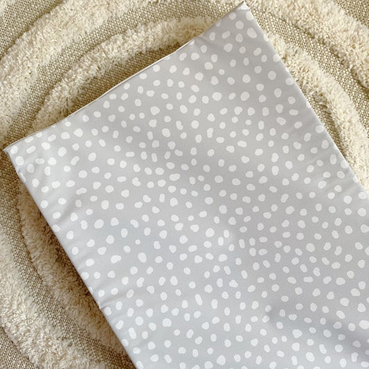 Anti-Roll Wedge Changing Mat - Grey Spots