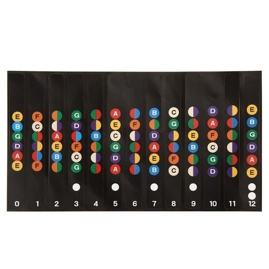 Guitar Fretboard Sticker Notes Map Labels Sticker Fingerboard Fret Decals for 6 String Acoustic-Electric Guitar | Luxury Home Accessories | Heulog Glow