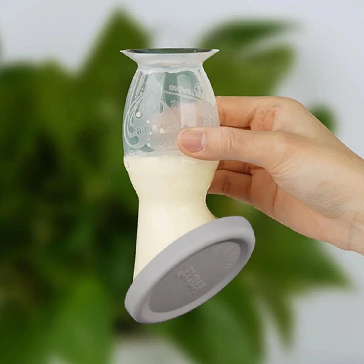 Haakaa Gen. 2 Silicone Breast Pump & Cap Set 100ml - Grey | Luxury Home Accessories | Heulog Glow