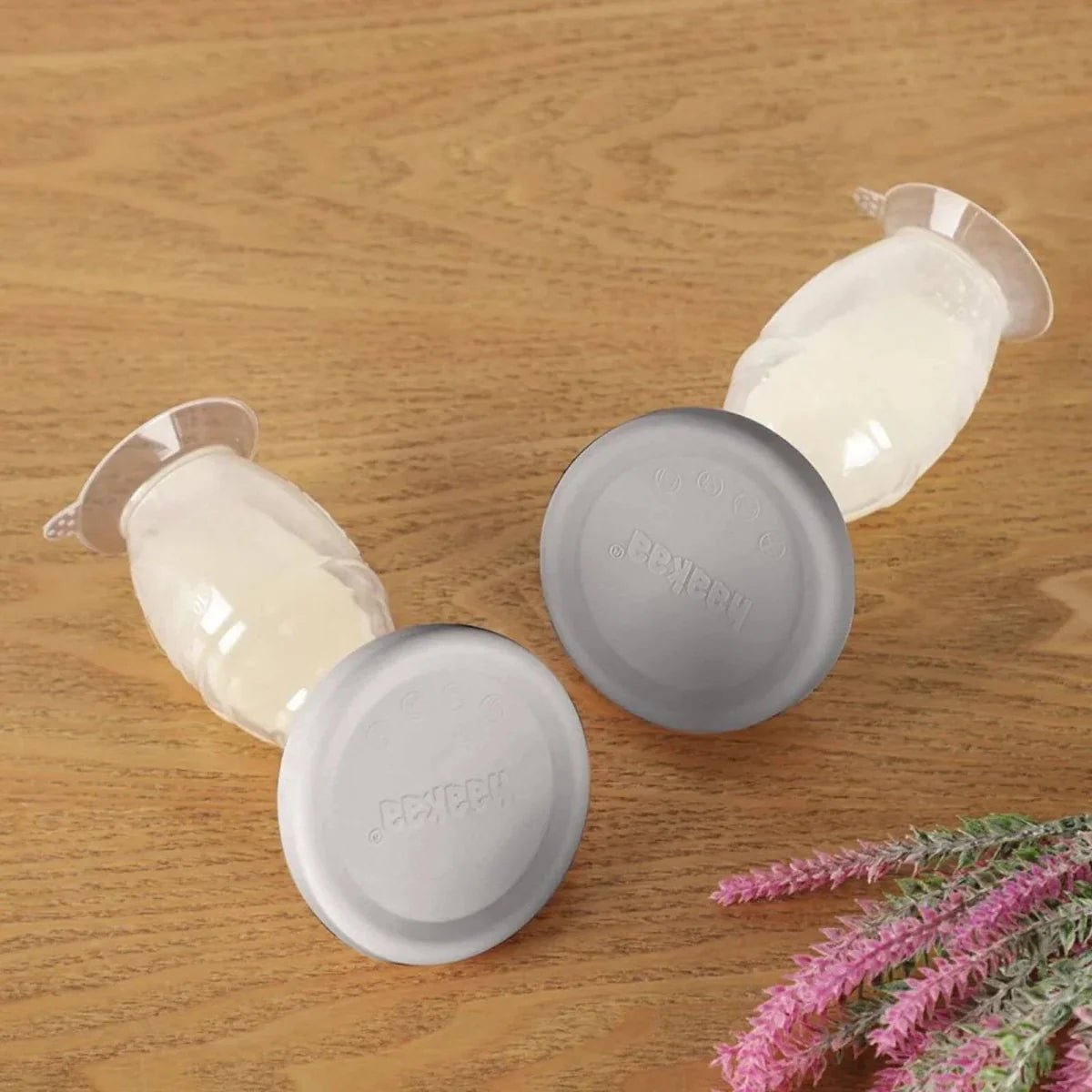 Haakaa Gen. 2 Silicone Breast Pump & Cap Set 100ml - Grey | Luxury Home Accessories | Heulog Glow