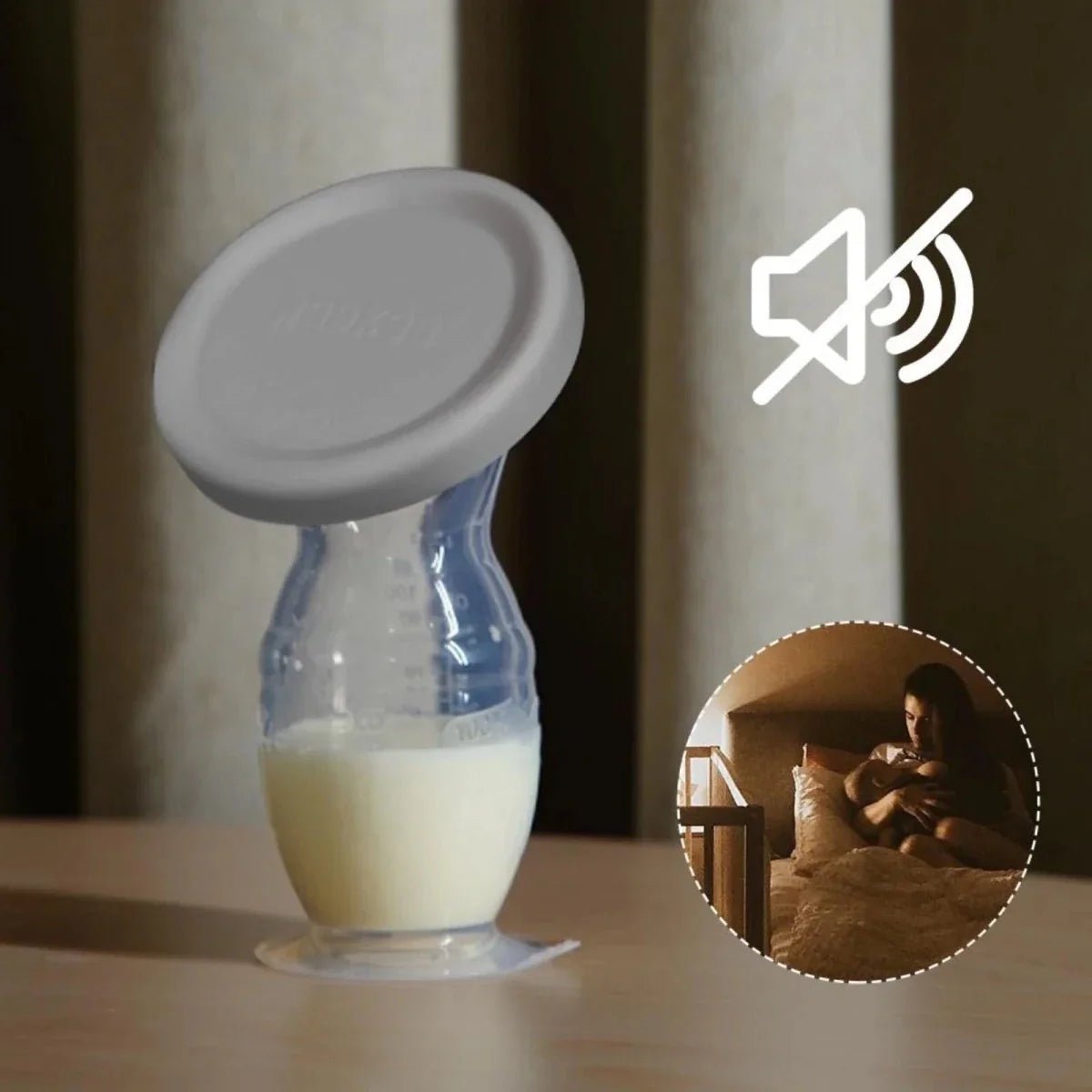Haakaa Gen. 2 Silicone Breast Pump & Cap Set 100ml - Grey | Luxury Home Accessories | Heulog Glow