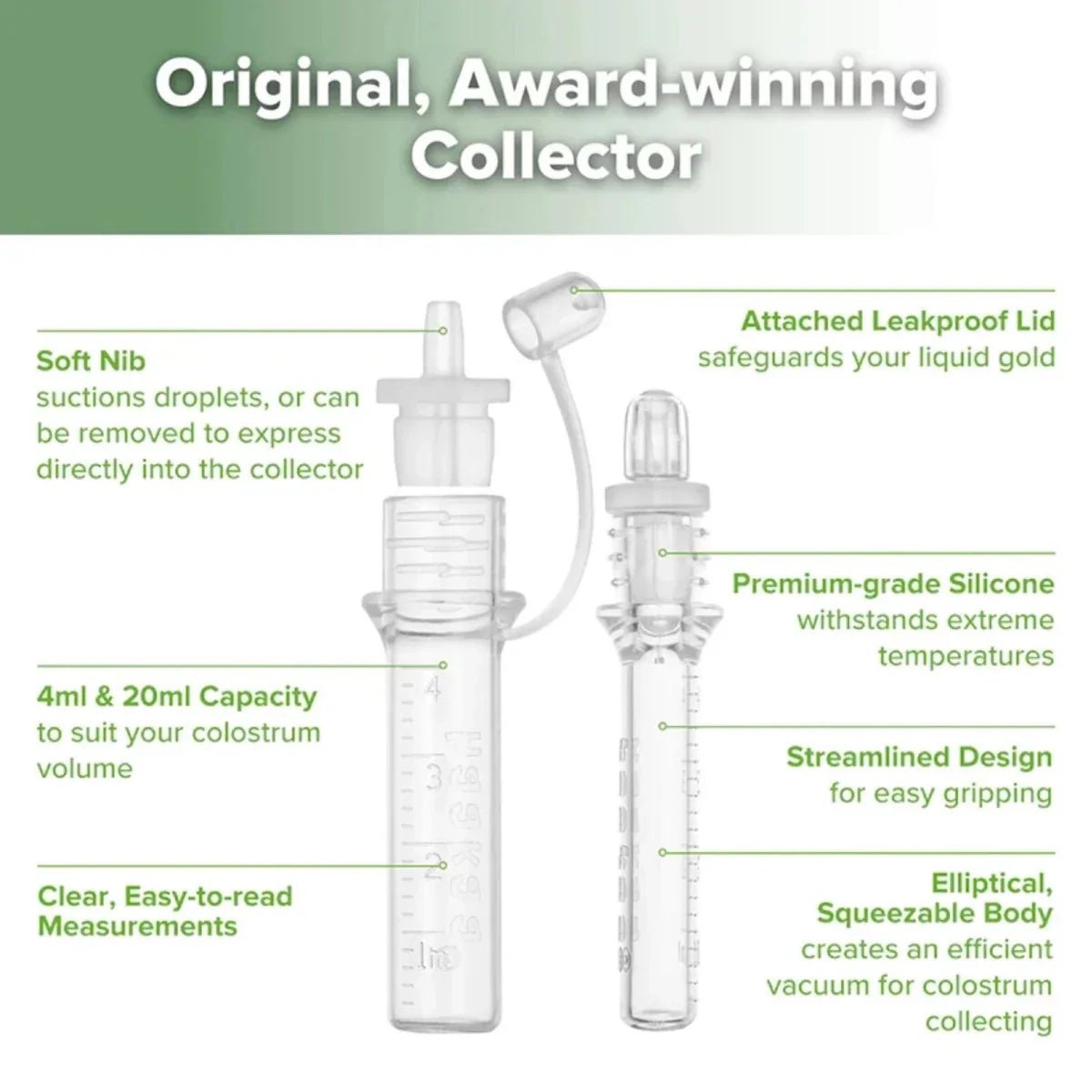 Haakaa Silicone Colostrum Collector Set | Luxury Home Accessories | Heulog Glow