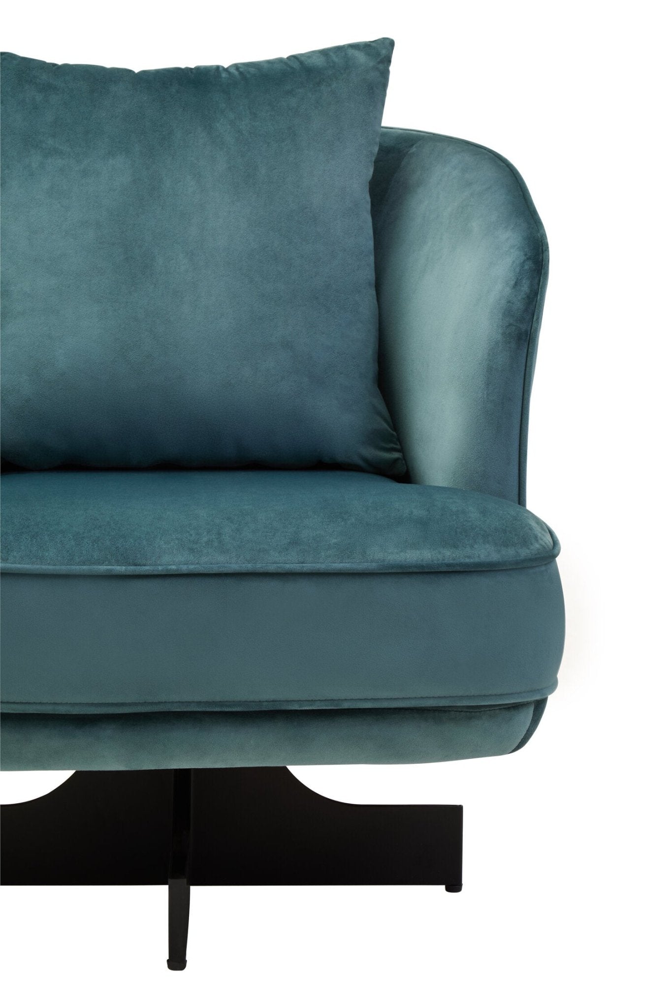 Hale Azure Velvet Swivel Chair | Luxury Home Accessories | Heulog Glow