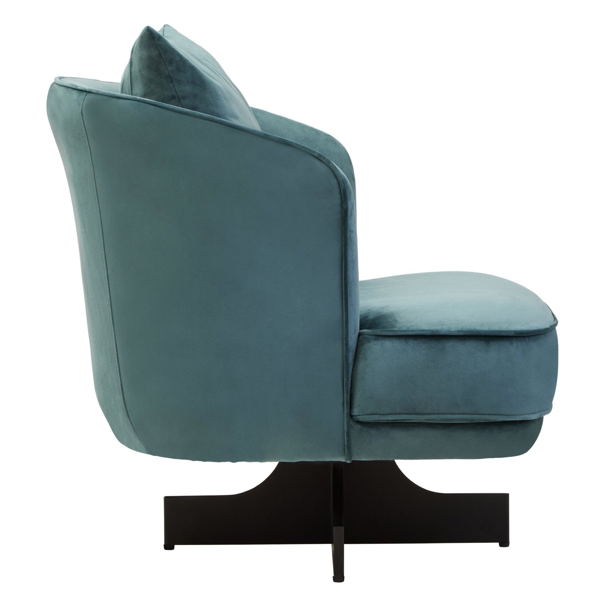 Hale Azure Velvet Swivel Chair | Luxury Home Accessories | Heulog Glow