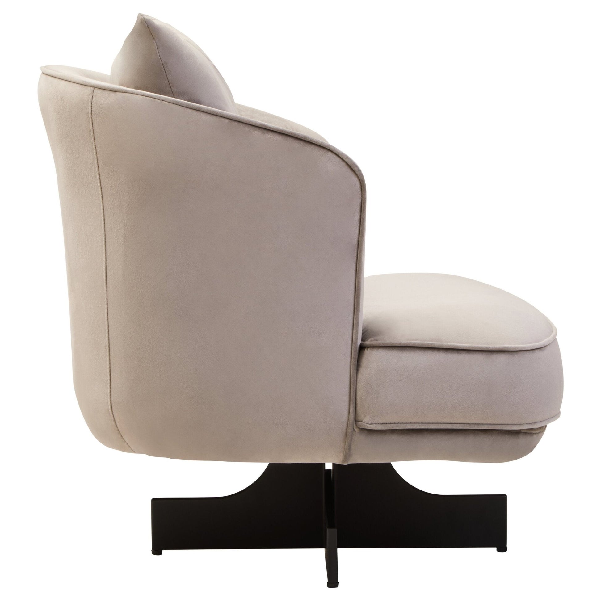 Hale Grey Velvet Swivel Chair | Luxury Home Accessories | Heulog Glow