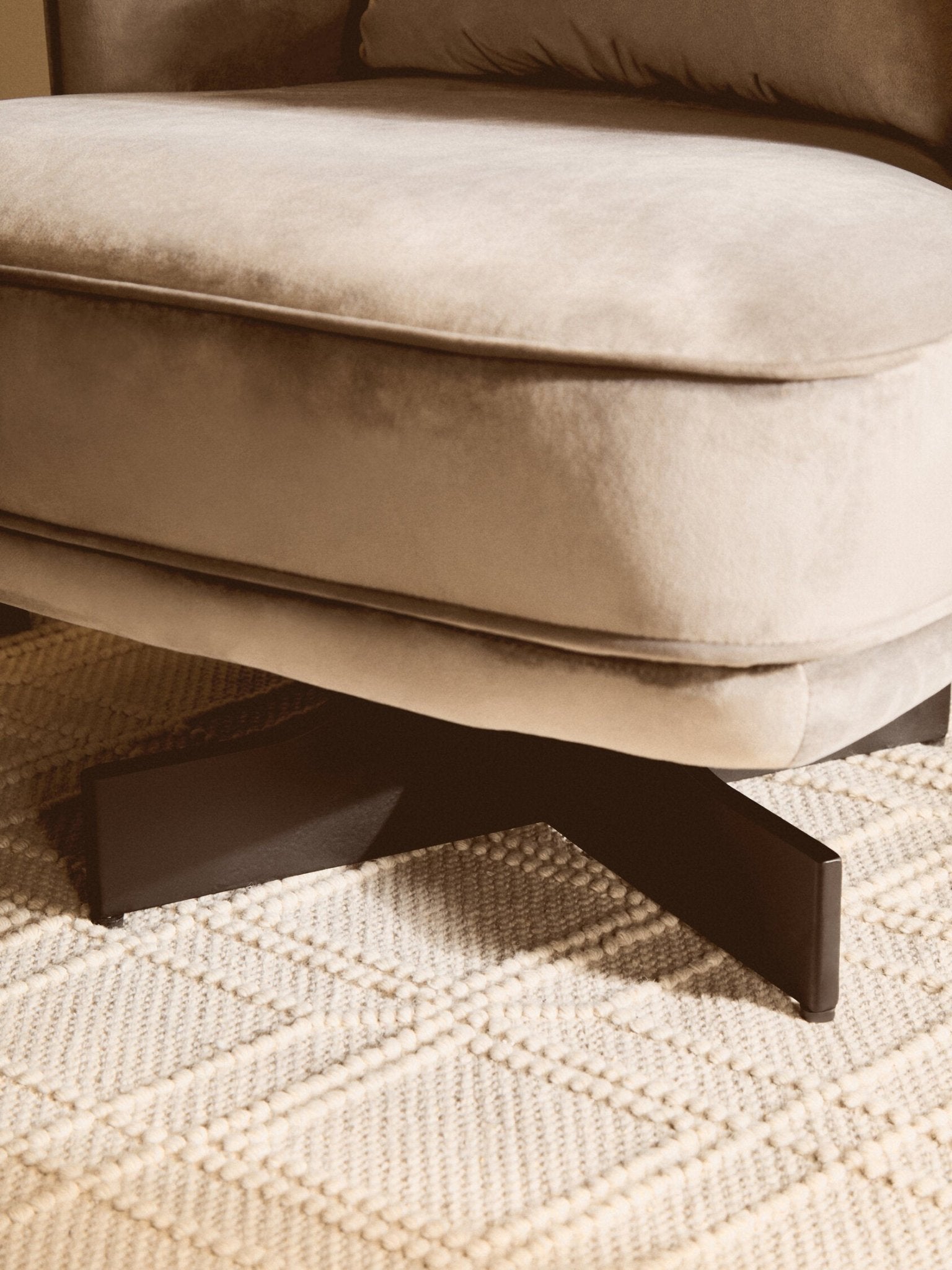 Hale Grey Velvet Swivel Chair | Luxury Home Accessories | Heulog Glow