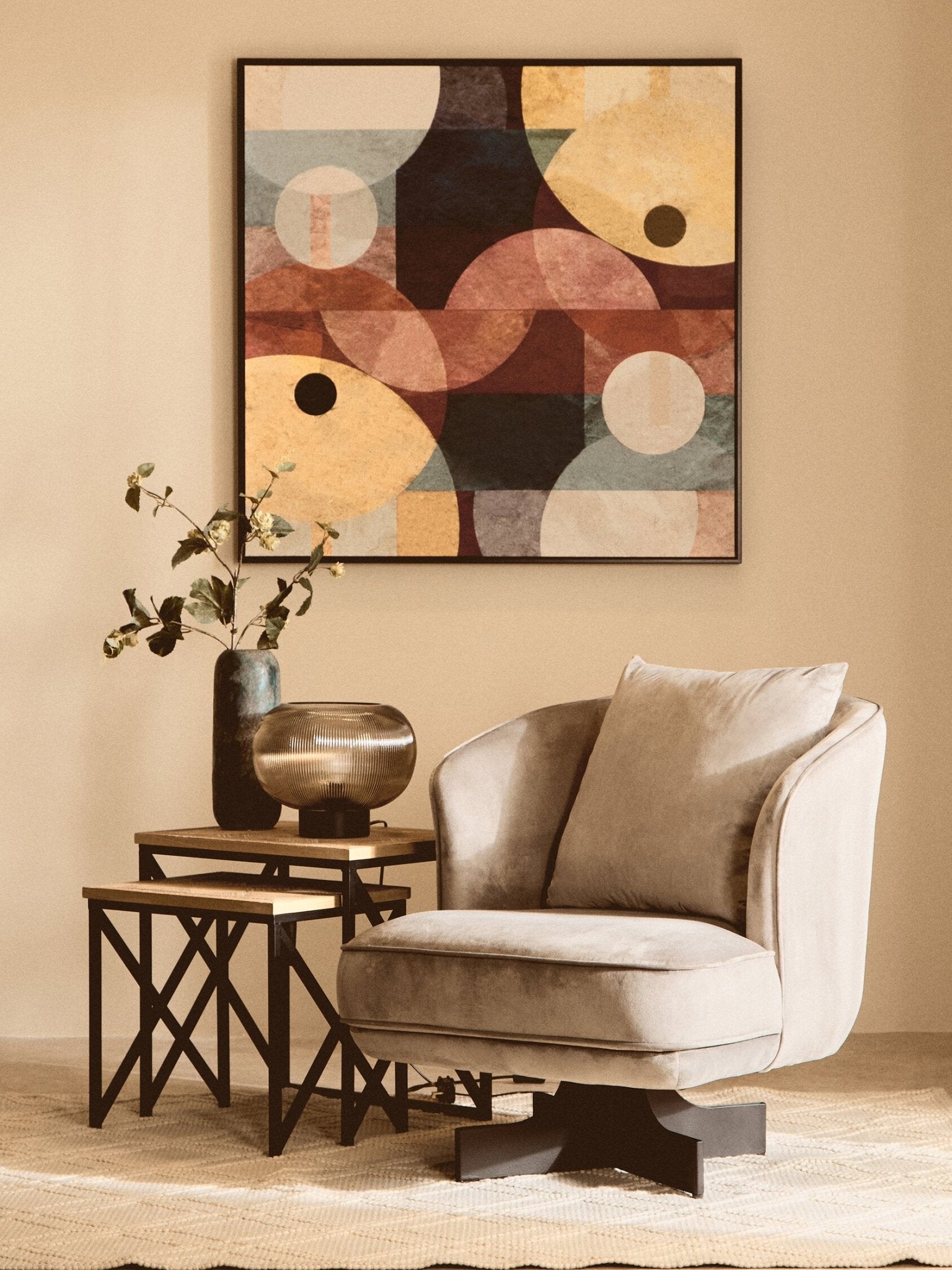 Hale Grey Velvet Swivel Chair | Luxury Home Accessories | Heulog Glow