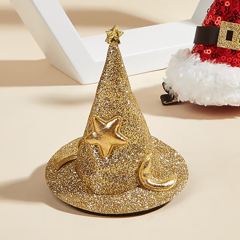 Halloween Hairpin Christmas Hat Witch Hat Dog Headdress Hat | Luxury Home Accessories | Heulog Glow
